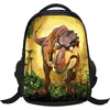 Image de Cartable Enfant Dinosaure - Sac à Dos décole Primaire Scolaire - Nylon - Noir