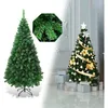 Image de COSTWAY Sapin de Noël Artificiel 210cm Aiguilles en PVC Arbre en Epicéa avec Support en Métal pour Maison Magasins et Hôtels Vert