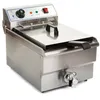 Image de Friteuse acier inox 1 bac 10 litres cuve et resistance amovible robinet vidange professionnelle 3614011