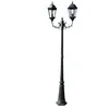 Image de Lampadaire extérieur double 230 cm luminaire décoration noir vert 2402087/2