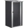 Image de Abri de jardin - HELLOSHOP26 - Cabanon - Acier galvanisé - Porte verrouillable - 1185 x 97 x 2095 cm