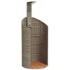 Image de Douche dextérieur 100 x 100 x 2415 cm poly rotin bois acacia gris 02_0042015