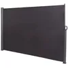 Image de Brise vue panneau pour jardin ou terrasse paravent d exterieur 300x180 cm en aluminium et tissu anthracite 10_0002978