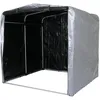 Image de Abri de jardin en aluminium rangement divers exterieur protection uv impermeable 201x201x201 cm argent 04_0005737