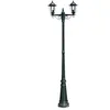 Image de Lampadaire extérieur double vert 215 cm luminaire décoration 2402082