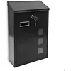 Image de Boite aux lettres design contemporain murale noir jardin extérieur 1013008