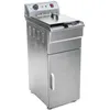 Image de Friteuse haute acier inox 1 bac 16 litres cuve amovible avec minuterie professionnelle 3614028