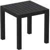 Image de Table de jardin - MDJ - MDJ10203 - Plastique noir - 45x45x45 cm - Résistante aux intempéries