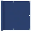 Image de Écran de balcon brise pare vue protection confidentialité 90 x 400 cm tissu oxford bleu