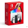 Image de Nintendo Switch (modèle OLED) avec station d'accueil et manettes Joy-Con blanches en occasion ou reconditionné
