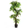 Image de Arbre plante artificielle avec pot plastique pour interieur ou exterieur 19 x 19 x 160cm 20_0000107