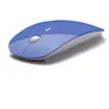 Image de Souris Ultra Plate pour PC GIGABYTE Sans Fil USB Universelle Capteur Optique 3 Boutons Couleurs - Couleur:BLEU