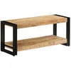 Image de Meuble télé buffet tv télévision design pratique 90 cm bois de manguier massif 2502028