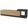 Image de Meuble TV mural design moderne 150 x 30 x 39 cm effet chêne anthracite 03_0007800