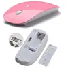 Image de Souris Ultra Plate pour PC HP Sans Fil USB Universelle Capteur Optique 3 Boutons Couleurs - Couleur:ROSE