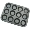 Image de Moule à tartelettes - DE BUYER - Plaque 12 empreintes Ø7cm - 34x26cm - Acier anti-adhésif