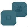 Image de Galette de chaise italienne et unie Turquoise 40x40 cm