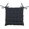 Image de Galette de chaise 40x40 cm Lovely Casa - matelassage 16 points Gris foncé
