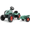 Image de Tracteur à pédales Farm Lander - FALK - Avec remorque - Fabriqué en France - Contient au moins 50% de plastique recyclé - Dès 2 ans