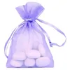 Image de Sachet organdi - PARME - 7 5 x 10 cm - Organza - Violet - Mixte