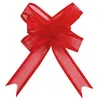 Image de 5 Mini noeud organdi rouge 16 mm - Rouge