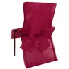 Image de Housses de chaises avec nuds - BORDEAUX - 50 x 95 cm - Tissu non tissé polyester