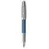 Image de Stylo plume - PARKER - Sonnet Premium - Métal et Laque Bleu - Plume fine 18k - Coffret cadeau