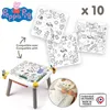 Image de Smoby - Recharge Coloriages pour la Kid table créative - 10 feuilles de coloriages Peppa Pig