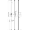 Image de Crémone pompier AEROLIS levier basculant à 90° sans tringle inox - VACHETTE - 18395000