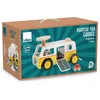 Image de Porteur van en bois - VILAC - 1059 - Se transforme en garage - Livré avec 2 voitures - 18 mois+