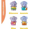Image de Lot 4 personnages famille éléphant VULLI - A partir de 18 mois