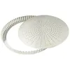 Image de Tourtière cannelée perforée - GOBEL - Fer blanc - Ø32cm - Fond mobile - Hauteur 28mm