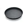 Image de Moule à tarte - GOBEL - Tourtière cannelée - Ø24cm - Fond fixe - Antiadhérent - Hauteur 25mm - Marron