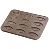 Image de Plaque 12 barquettes - GOBEL - 32x235cm - Acier anti-adhérent - Marron