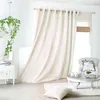 Image de Voilage Grande Largueur - - Effet Mousseline Blanc 300x240 cm