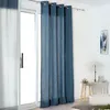 Image de Rideau Authentique en 100% lin Bleu Marine 135x260 cm
