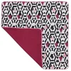 Image de Housse de Coussin Motifs Géométriques Bordeaux 40x40 cm