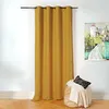Image de Rideau thermique au style bouclette Jaune moutarde 140x260 cm