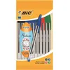 Image de BIC® - Lot de 10 Stylos à bille Cristal® Original - Noir bleu rouge et vert