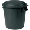 Image de EDA Poubelle immeuble avec covercle - 50l - Noir