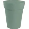 Image de EDA - Pot de fleurs Rond mi-haut - Toscane - Ø 44 x 53 cm - Intérieur / Extérieur - 50 L - Vert Laurier