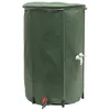 Image de EDA - Récupérateur deau Souple et Pliable 250 L - avec Filtre en Filet + 2 Robinets - Résistant aux Intempéries - Ø 60 x H.88 cm