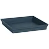 Image de Soucoupe carrée - Toscane - EDA - Plastique - 40 cm - Intérieur / Extérieur - Bleu Jean