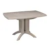Image de Table de Jardin pliante en résine VEGA - GROSFILLEX - 118 x 77 cm Lin Gris