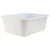 Image de Baquet rectangulaire 30 L - blanc
