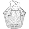 Image de Panier à salade pliant D : 22.5 cm - inox