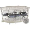 Image de Housse de protection Cover Air pour table rectangulaire + 10 chaises - 290 x 130 x 70 cm - Jardiline
