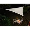 Image de Voile dombrage triangulaire Leds solaires 360 x 360 x 360 m Blanc - Jardiline