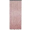 Image de Rideau de porte en bambou et perles de bois - Multicolore - 90 x 200 cm