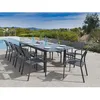 Image de Table de jardin Milos extensible en aluminium pour 8/10 personnes